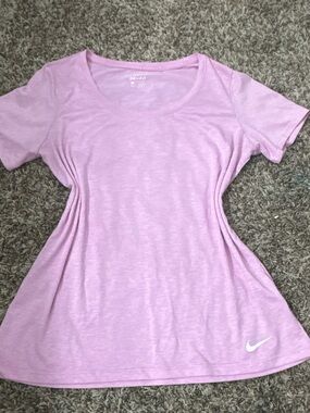 Nike Women’s Light Pink Short Sleeve Dri-FIT Tee